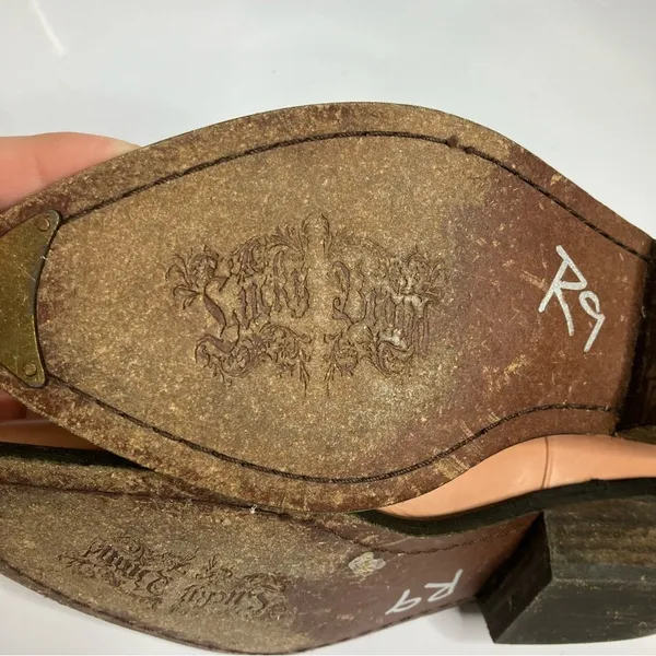 Lucky‎ Brand Chantelx pink leather ankle cowgirl boots size 8 - Image 11