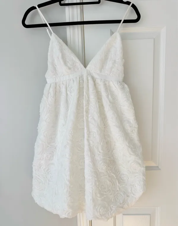 Anthropologie Endless Rose Sequin Shimmering Bubble Mini Dress, Size XS - Image 7