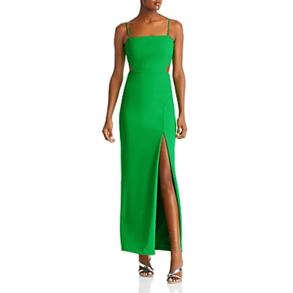 AQUA Cutout Crepe Gown‎ Size 0 - Image 4