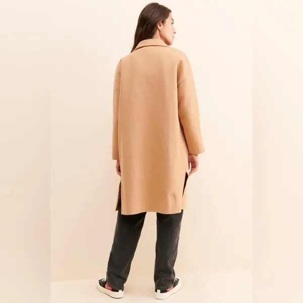 NWT Sadie And Sage All Along Coat Camel Size Large Oversized Normcore Academia - Image 3
