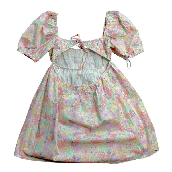For Love & Lemons Floral Babydoll Kennedy Mini Dress Womens M - Image 11