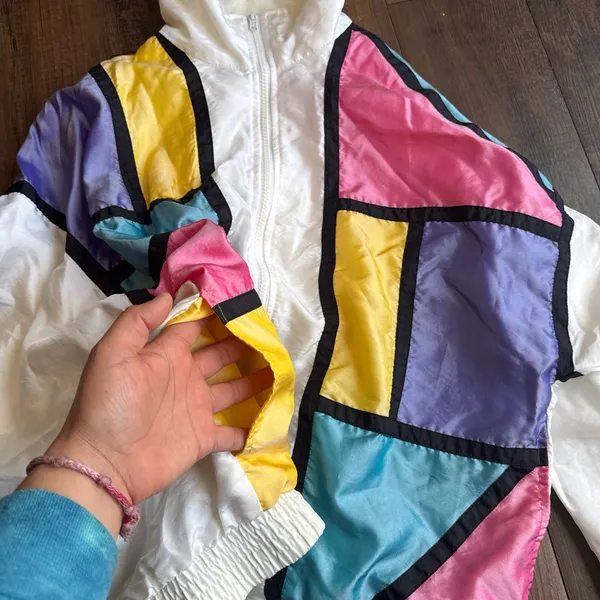 Vintage 90s Slade Colorblock Windbreaker Jacket - Image 7