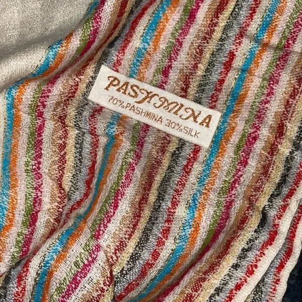 Pashmina beige‎ scarf - Image 3