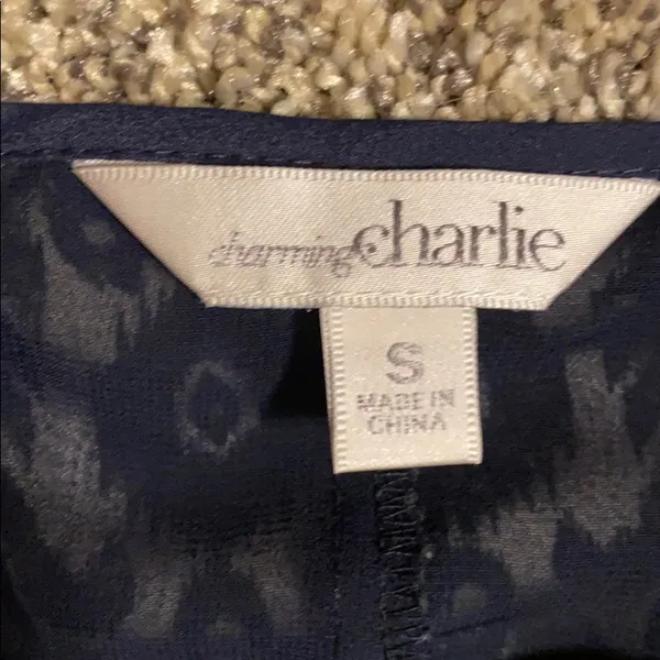 Lightly worn blue and gray tank top, dressier - Image 3