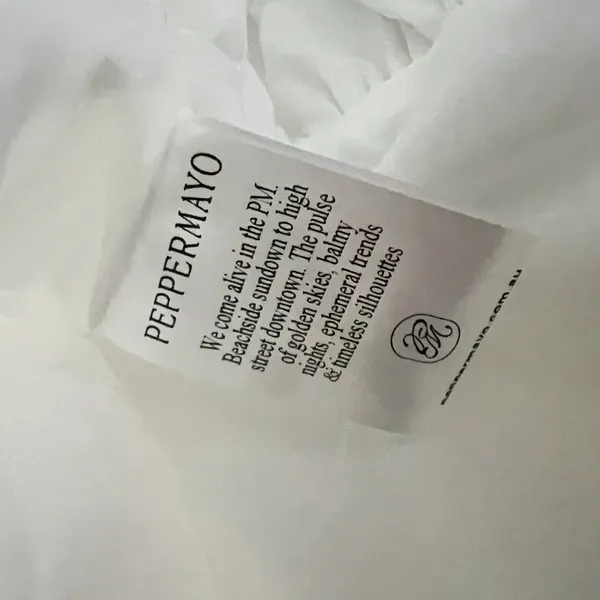 NEW Peppermayo Endless Romance Off The Shoulder Cotton Bubble Hem Mini Dress 4 - Image 3
