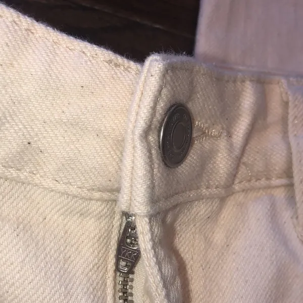 ZARA cream color jeans size 4 - Image 2