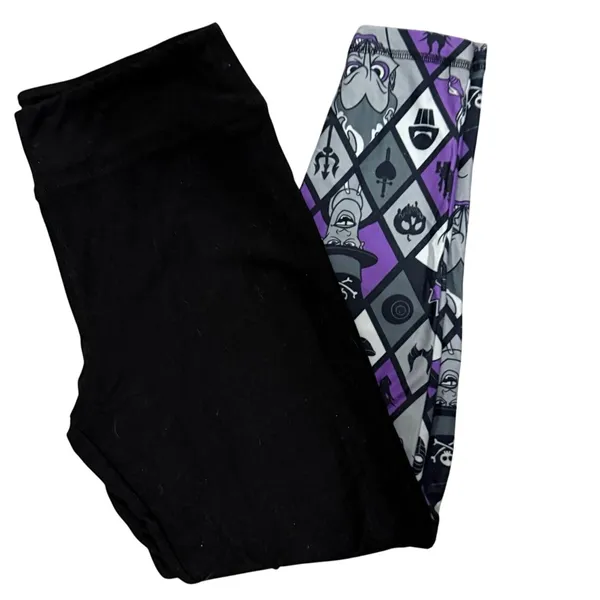 Disney black leggings women’s size medium villains Ursula, Hades, Maleficent - Image 2