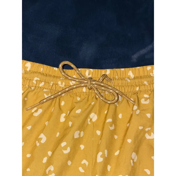 Billabong Adventure Division Mustard Yellow Animal Print Shorts Womens Medium - Image 5
