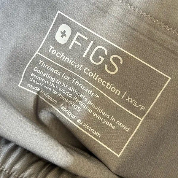 NWT Figs Gray Charlotte 21 Pocket Slim Petite Scrub‎ Pants Size XXS - Image 5