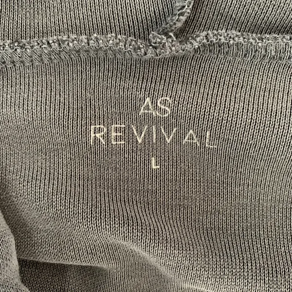 AS Revival Black Slouchy Hoodie Long Sleeve‎ Pullover Loungewear Small - Image 5