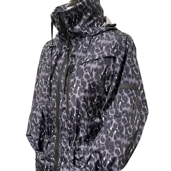 Lucky Brand Premium Performance Leopard Print Rain Jacket S - Image 9