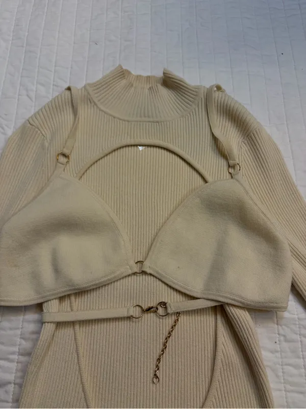 Michael Costello x REVOLVE "Dani" Cutout Sweater Mini Dress - Image 5