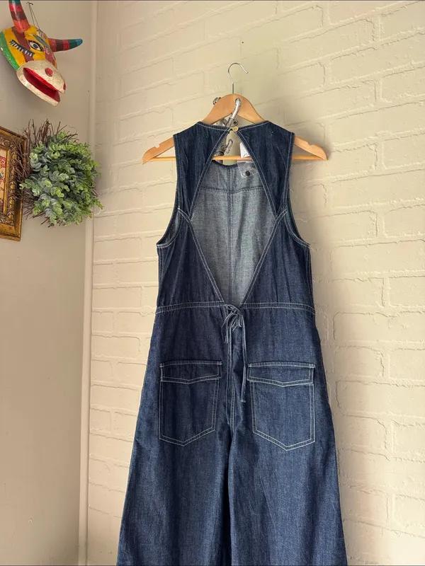 FREE PEOPLE We The Free Do No Wrong jumpsuit dark denim NEW - Image 5