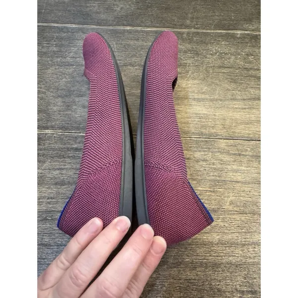 Rothy's Women's Size 8 The Flat Ballet Shoes Round Toe Color Purple - Image 6