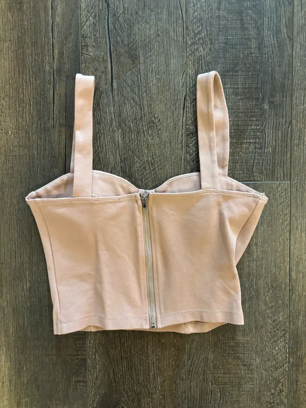Shinestar Light Pink Top w/ Built in Bra - Image 2