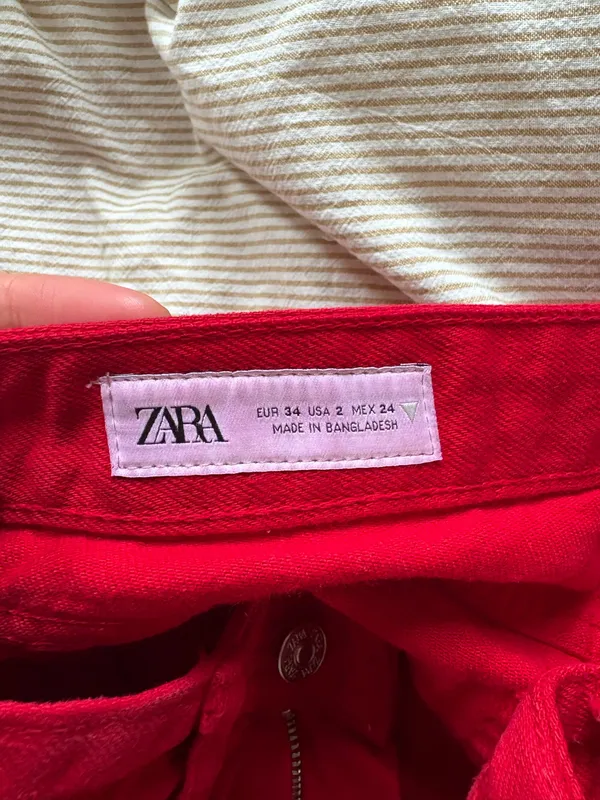 Red Jeans ZARA - Image 3
