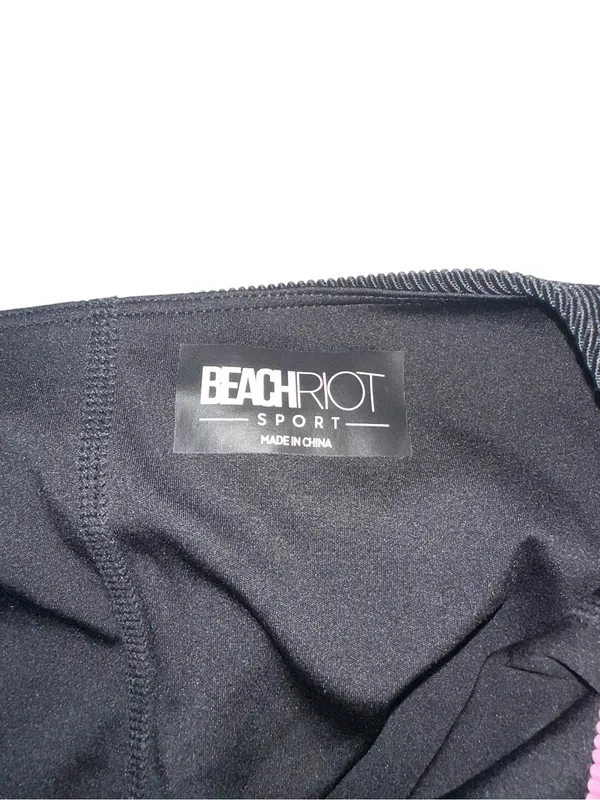 Beach Riot Vida Ribbed Striped Sides Black Tennis Skort Dress XL - Image 5