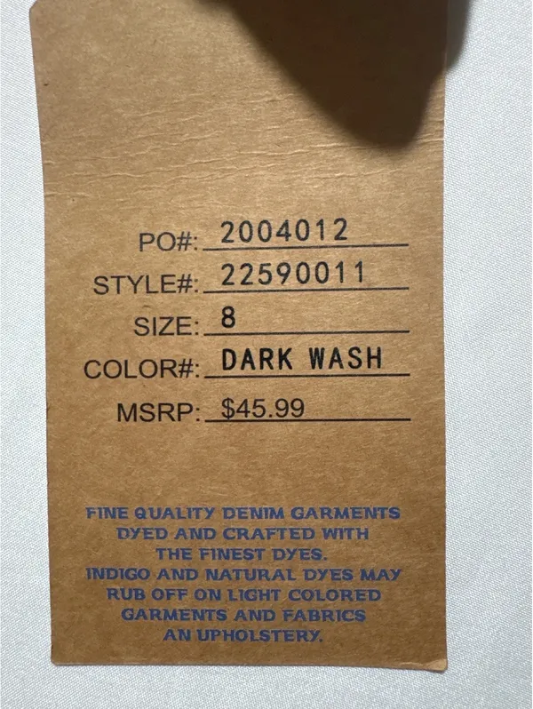Jean's Denim Women's Size 8 Classic Dark Blue Straight Jeans - Comfy & Stylish! - Image 10