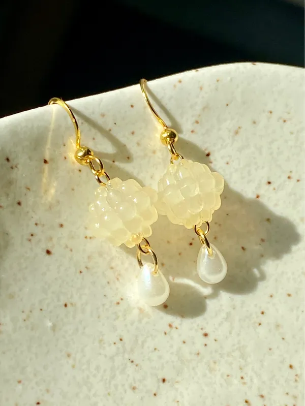 Handmade fairy cute Kawaii retro candy dangle earrings 💛 - Image 7