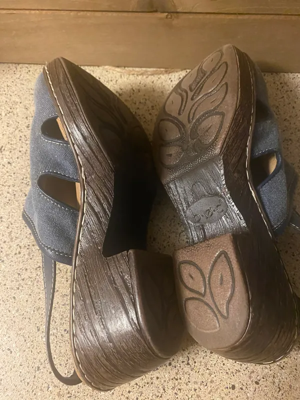 Born concept Denim Mules/Clogs women's size 8 (22) - Image 6