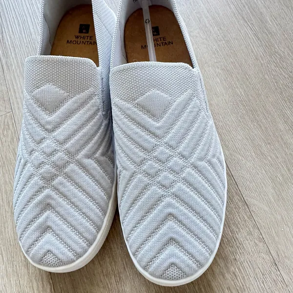 White Mountain Light Blue Slip-On Sneakers - Image 7