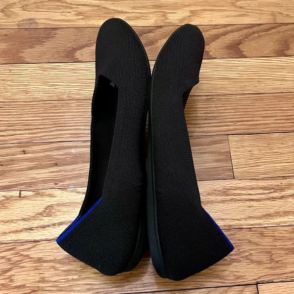 Rothy's The Point Black Pointed Toe Flats Size 11 Insoles Missing Slip On - Image 5