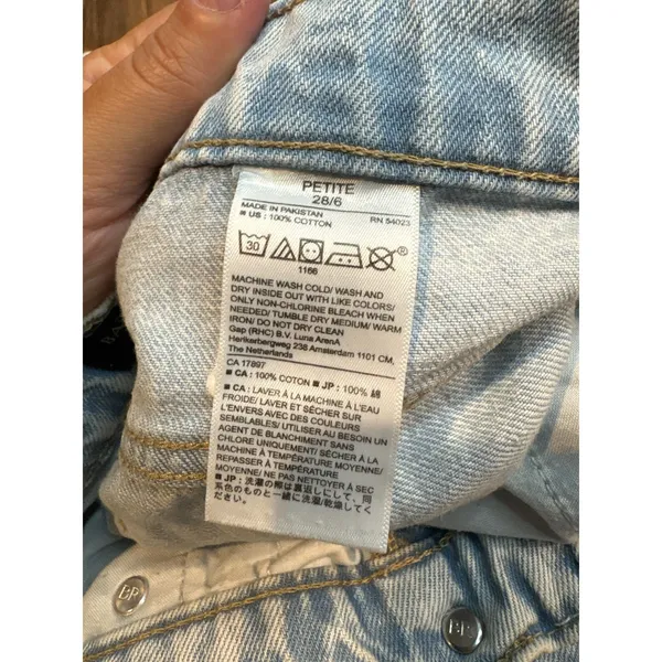 Banana Republic light wash High Rise Straight jeans - Image 5