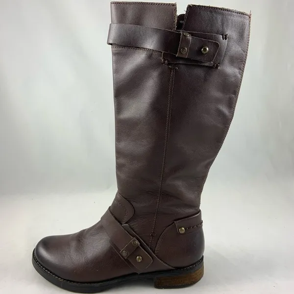 7.5M Crown Vintage Brown buckle Zip Western Boot - Image 3