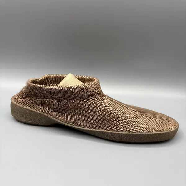 Orthopedic Mesh Knit Sock Shoe Size Large Womens 9 10 Brown Slip on Comfort - Image 3