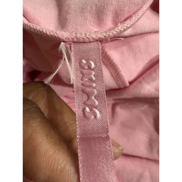 Skims Cotton  Foldover‎ Skirt Size Medium Pink Flaw Cut Hem - Image 4