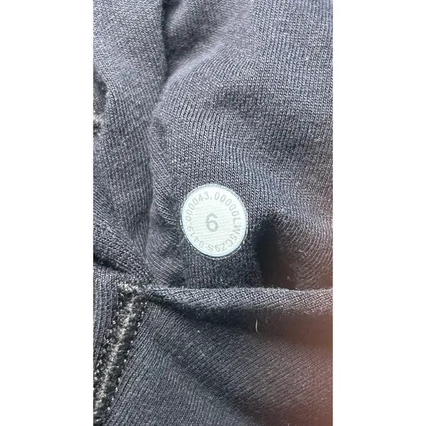 Lululemon Scuba Jogger‎ 6 Black High Rise Fleece Tapered Sweatpants Athleisure - Image 7