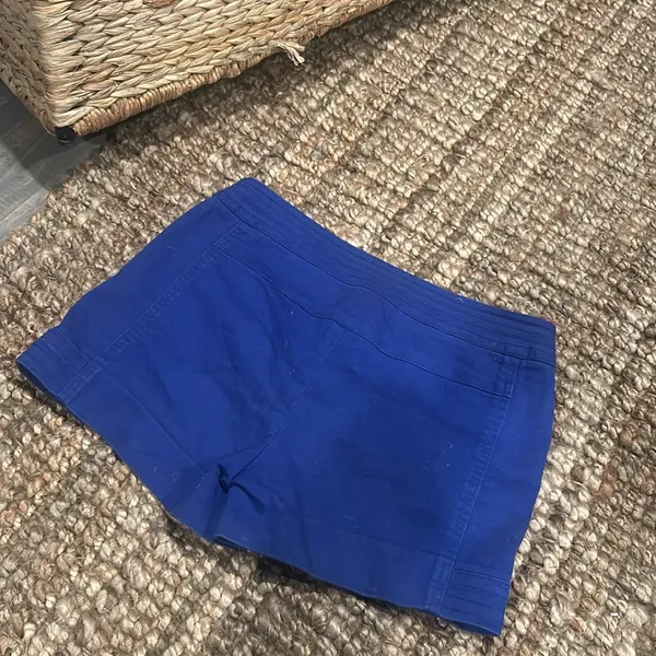 Touch Match Couture Style Japanese Brand Royal Blue Zip Shorts Size Small - Image 7