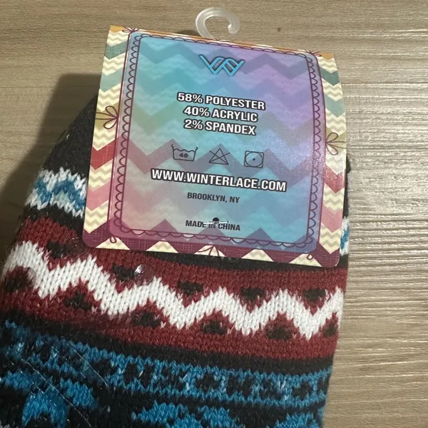 Winterlace Sherpa Socks Soft & Fluffy Two Pair Snowflake Cabin Socks‎ - Image 3