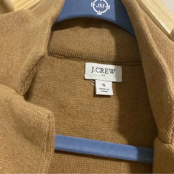 J. Crew Tan Single Button Sweater Blazer size Small - Image 7