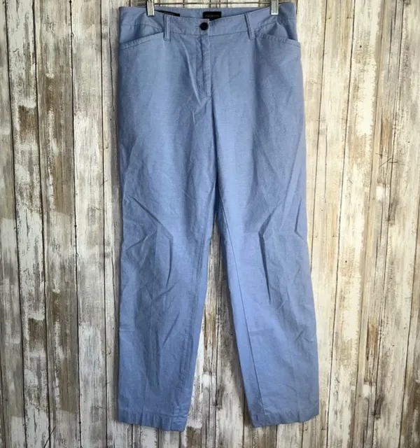 Talbots The Perfect Chino Baby Blue Straight Leg 8 - Image 3