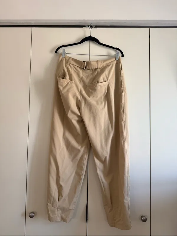 Free people barrel tan trousers - Image 4