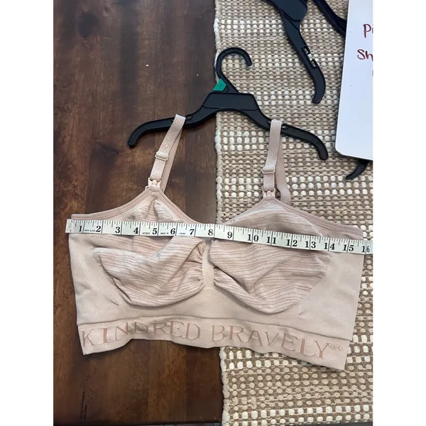 Kindred Bravely Sublime Hands-Free Pumping Nursing Bra Beige Size Large L - Image 5