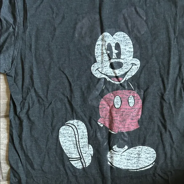 Disney Black Short Sleeve Tee with Red Graphic - Image 4