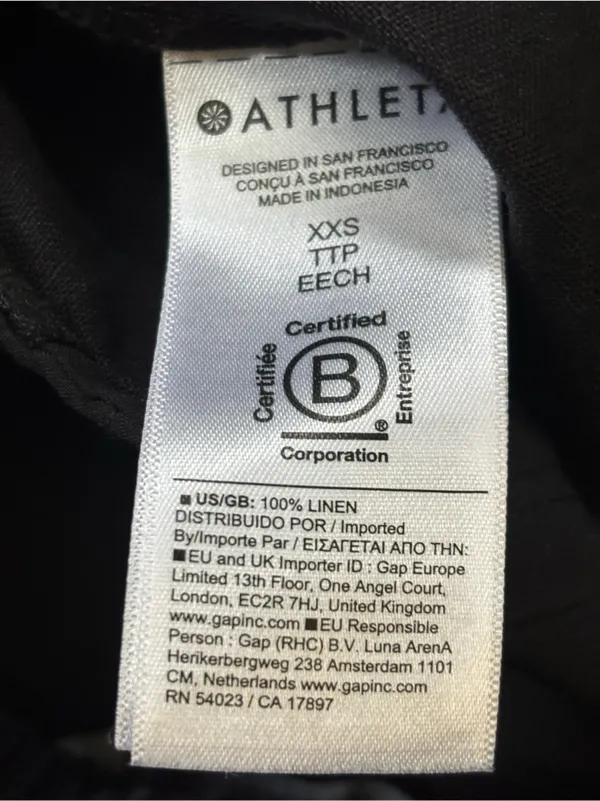 Athleta Retreat Linen High Rise Wide Leg Pant - Image 8