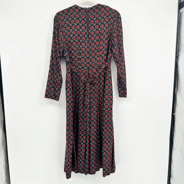 EXPO Womens Vintage 90s Floral Lace Collar Prairie Cottagecore Midi Dress‎ 10 - Image 8