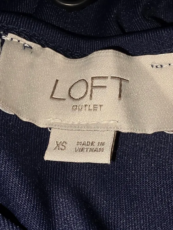 Loft Outlet Sleeveless Blue Dress Size XS - Image 3