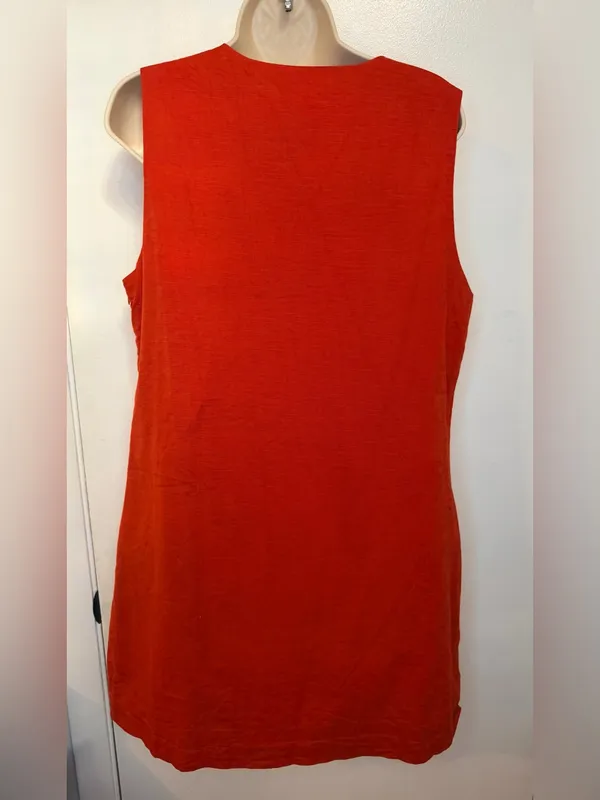Commence Red Sheath Dress V Neck Sleeveless Party Cocktail Mini Dress Size L - Image 6