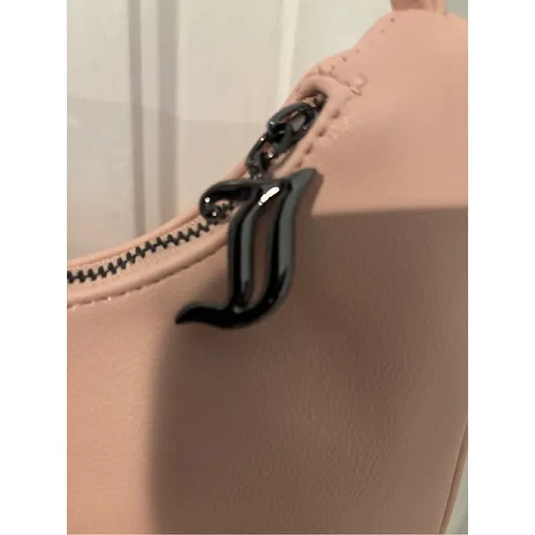 Juicy Couture Y2K Shoulder Bag Obsession Rhinestone Logo Purse Handbag Pink‎ - Image 5