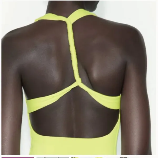 Zara Lime Green Bodysuit NWT - Image 2