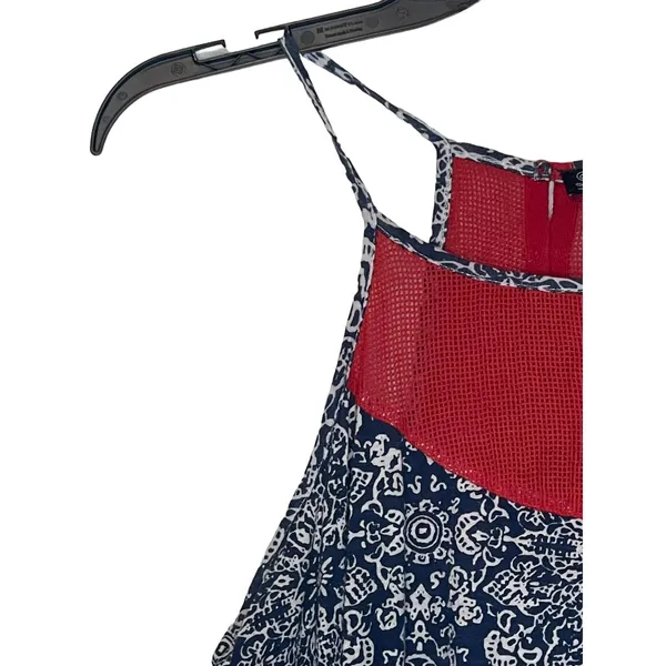 Lucky Brand Boho Tank‎ Top Hollow Cut Crochet Cotton Strappy Button Women Small - Image 4