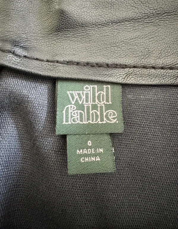 Wild Fable Black Faux Leather Mini Skirt - Image 6