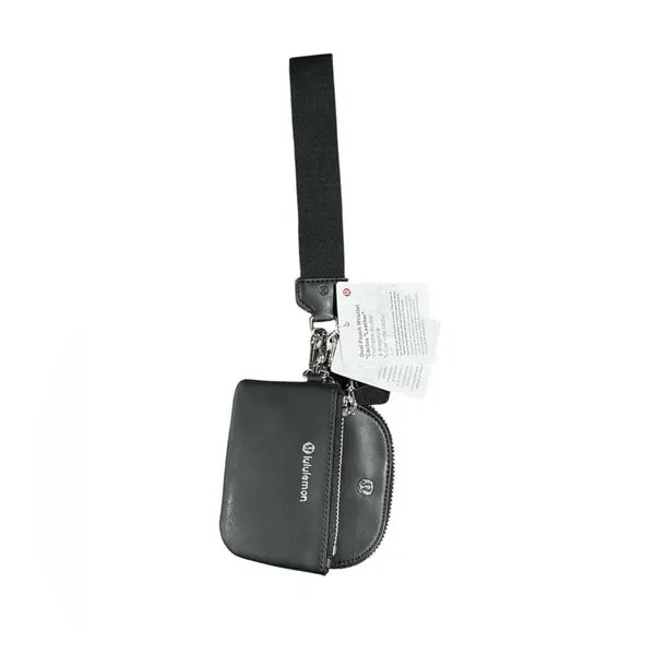 LULULEMON Athletica Black DUAL Pouch Wristlet - Image 3