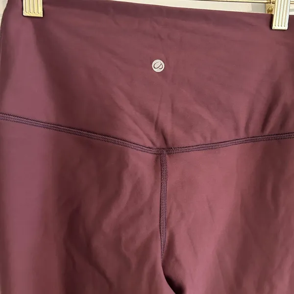 CRZ Yoga Fleece Lined Leggings Burgundy Purple Size XS - Image 7