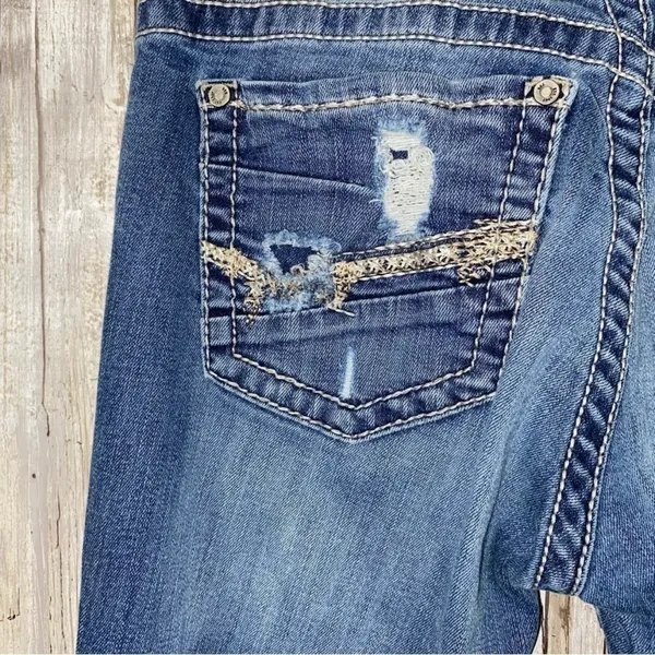 BKE Culture Distressed Pockets Bootcut Jeans •26 - Image 7