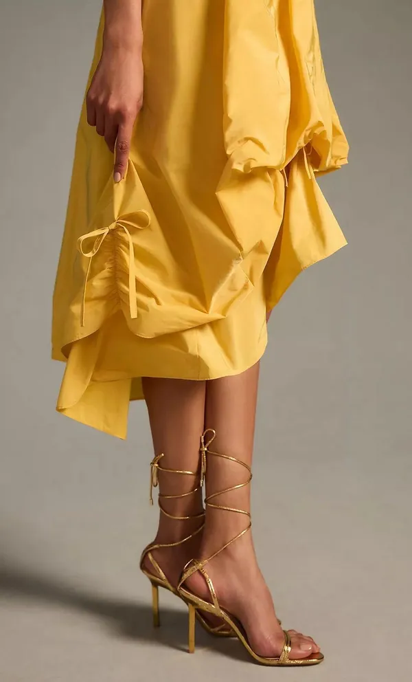 Anthropologie NWT By Corset High-Low Bubble Dress. Size Large - Image 4